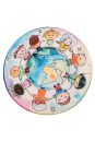 Kinderteppich Juno 477 World 80 x 80 cm rund