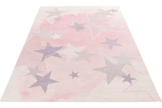 Kinderteppich Stars 410 Pink