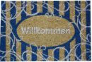 Kokos Velours bedruckt "Willkommen" (ca. 40 x...