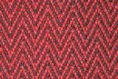 Sisal Fischgrat rot-schwarz Breite 120 cm ohne