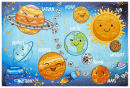 Kinderteppich Flachgewebe Chenille Torino Kids 230 Sonnensystem 120 x 170 cm