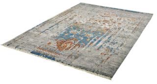 Teppich Design Laos 453 Blau 80 x 235 cm